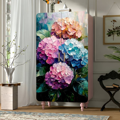 Aestheticism household double door French wardrobe