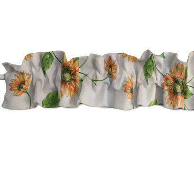 Cantonnière à motif de tournesols