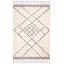 Tapis beige en laine tissé à plat à la main Powell Southwestern-1509026211