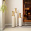 Ensemble de 3 grands vases de plancher en métal émaillé de style moderne