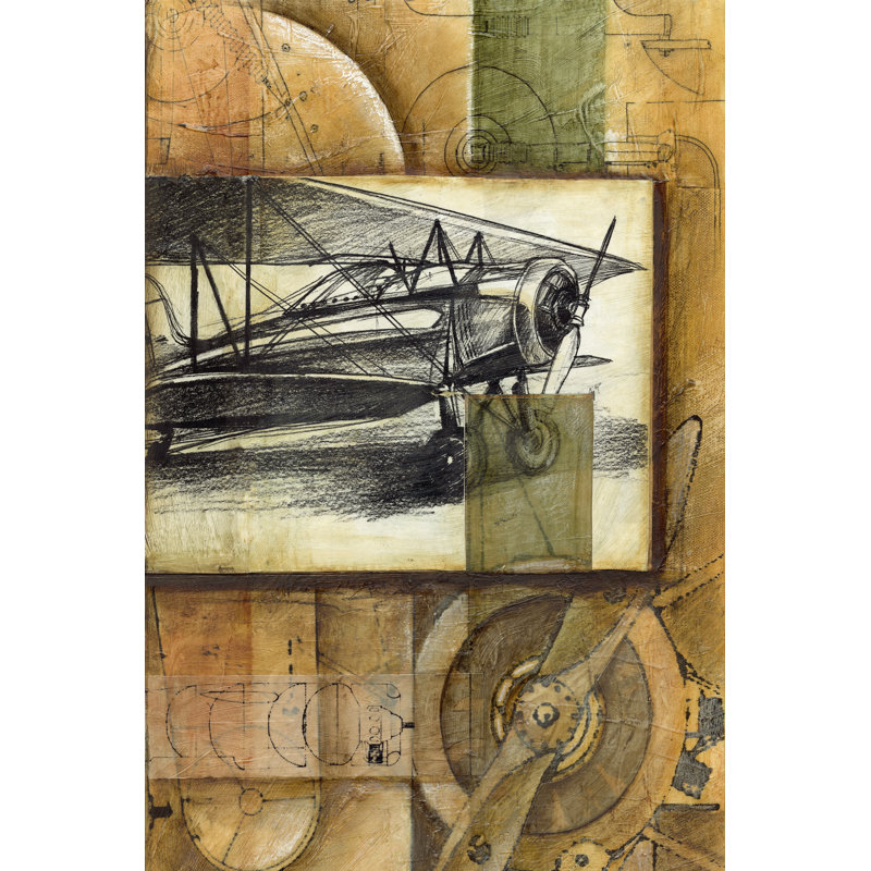 Theory Of Flight I by Ethan Harper - Wrapped Canvas Painting, 46cm H x 30cm W