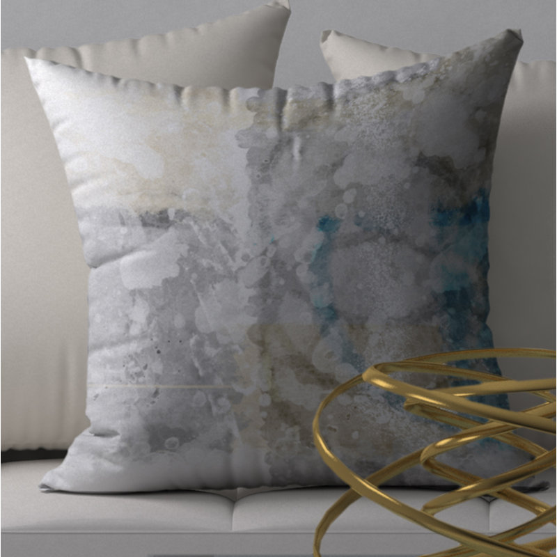 Housse et insert de coussin carré Falling Choice, H 18 po x l 18 po