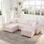 Canapé modulaire rembourré en U avec repose-pieds Laneah-112369333
