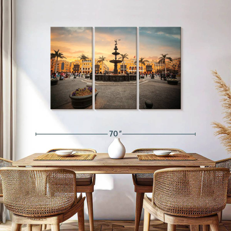 Lima Main Square, 36" H x 57" W