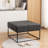 Cattibrie Leather Upholstered Square Ottoman-1863847716