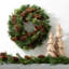24" Artificial Lush Pine Pinecone Christmas Wreath, Green
