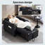 HOMCOM 3-in-1 Single Sofa Bed Convertible Pull Out Sleeper Chair-1036760559