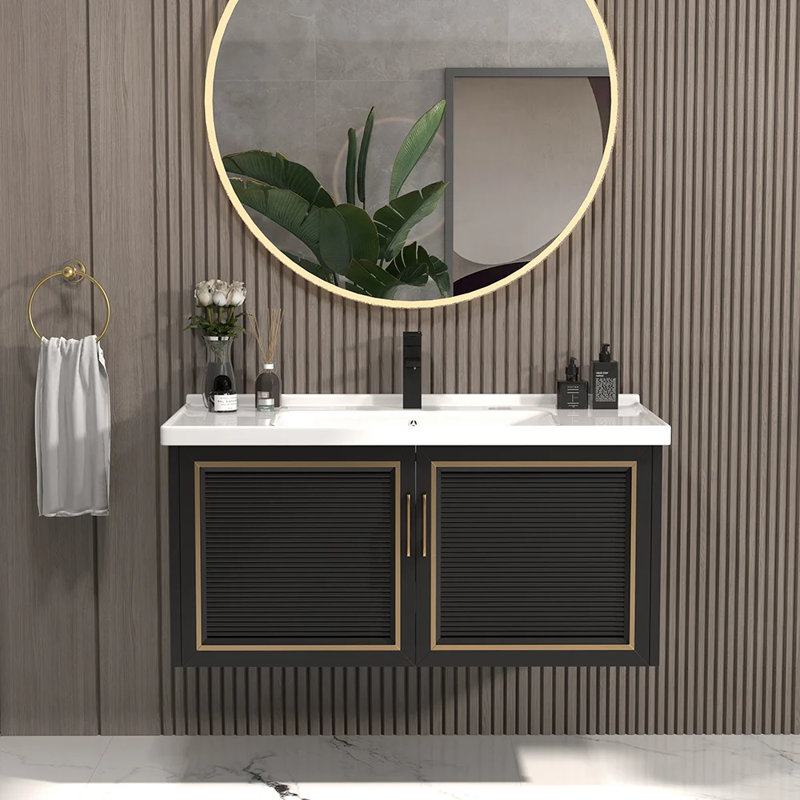 Holzwarth 28'' Single Bathroom Vanity with Ceramic Top