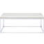 Stylish Oak And Coffee Table With Rectangular Shape Sled Base Elegant Surface Design