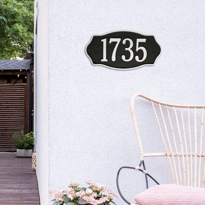 Hampshire 1-Line Wall Address Plaque