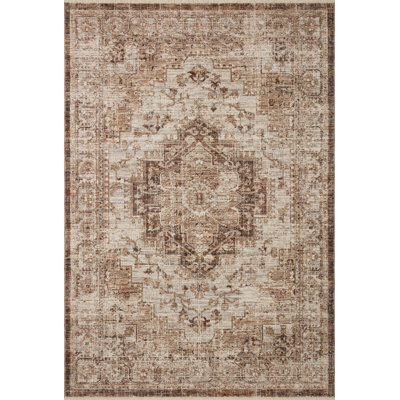 Tapis oriental en polyester tissé à la machine Sorrento