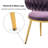 Christal 2 Piece Tufted Velvet Curved Weaved Back with Metal Legs Side Dining Chair Set-1350105841