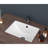 18.5"X14" White Ceramic Rectangular Undermount Bathroom Sink With Overflow