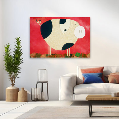 Pig Newton - Children Animals Pigs Art