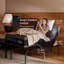 Structure de lit réglable avec 3 moteurs silencieux, base de lit réglable avec massage, relevage de la tête et des pieds, inclinaison de l'oreiller, lumières sous le lit, ports USB et de type C, zéro gravité, anti-ronflement, télécommande sans fil et contrôle des applications-280690446
