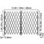 154.9cm H x 309.9cm W Steel Gate-1801938825