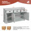 Buffet 3 tiroirs 53,5 po Anamarija-88623260