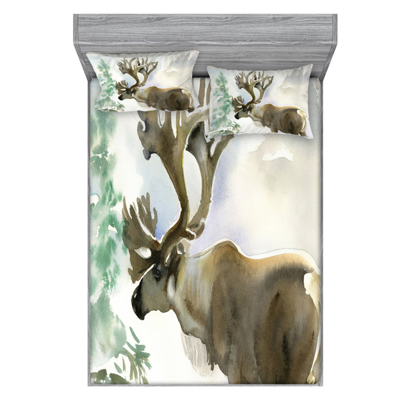 Microfiber Sheet Set, Queen Sheet Set with Fitted Sheet
