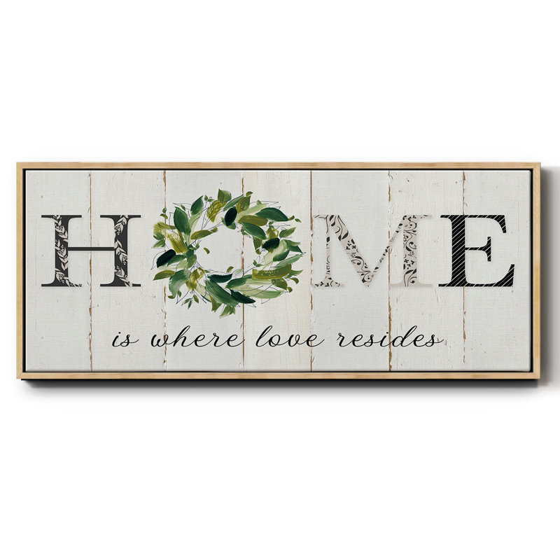 «Love Resides» - Toile encadrée, H 8 po x l 20 po