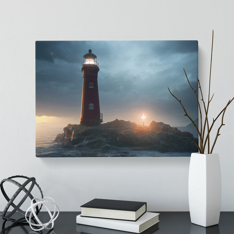 Showstopping Lighthouse - Wrapped Canvas, 35cm H x 50cm W x 3cm D