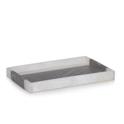 Onix Gray Bathroom Tray