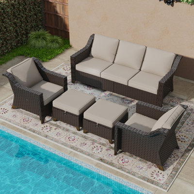 5 - Person Seating Group with Cushions
