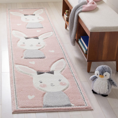 Glantz Animal Print Pink Area Rug