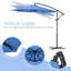 Aviana 270cm Cantilever Parasol