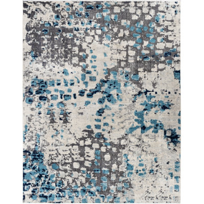 Tapis turquoise / brun Byrdo