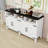 Sideboard with 4-Door, Power Outlets and Adjustable Shelves-252669868