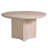 Modern Extendable Oak Round Dining Table