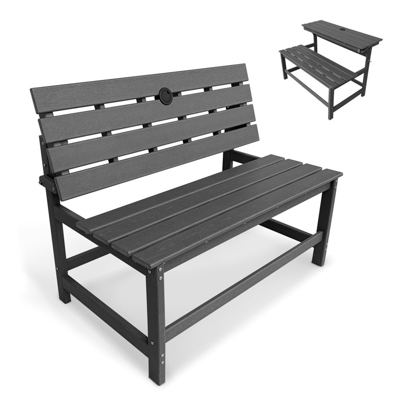 Table de salle à manger avec banc en HDPE