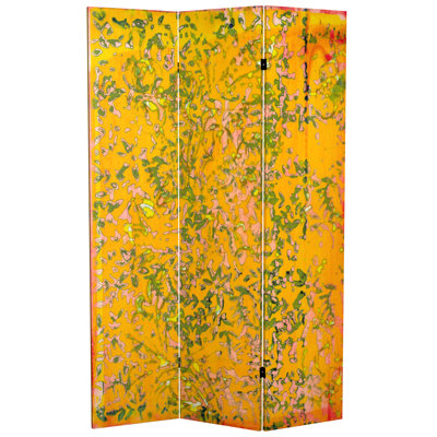 Hammondville 47.25" W x 71" H 3 - Panel Canvas Folding Room Divider by East Urban Home