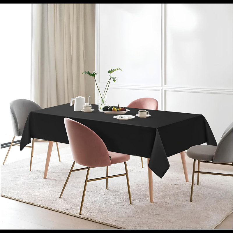 Polyester Tablecloth Rectangular 1PC - Wrinkle & Stain Resistant, Heavy Duty Banquet Cloth - Wedding, Party & Restaurant Use