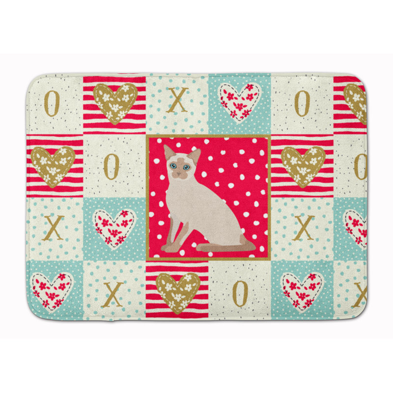 Tapis de cuisine à mousse mémoire cat love Charvi, Tonkinois 3