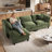  Modular Sectional Sofa With Movable Ottoman, L-shaped Couch With Removable Washable Cushion Covers, 9.8" Extra-thick Cushions, Tool-free Easy Assembly, Padded Armrests For Living Room, Green-656978867