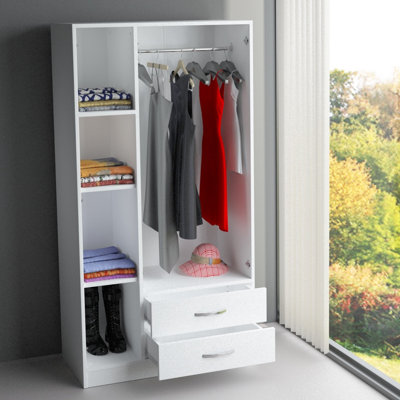 Haerle 3 Door Manufactured Wood Wardrobe