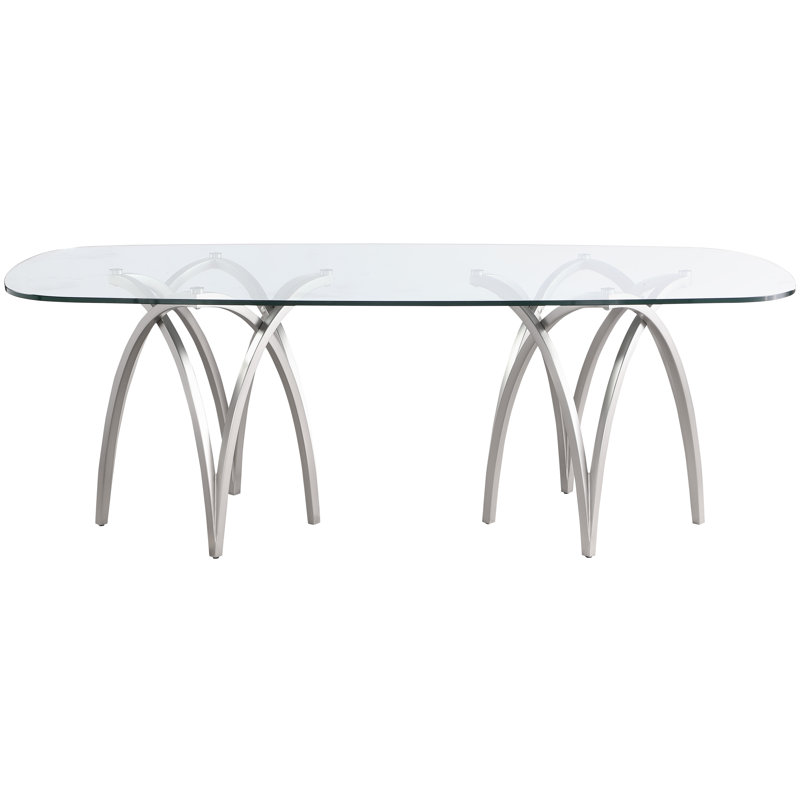 Izaiha Glass Top Dining Table