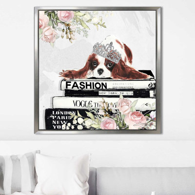 " King Charles Cavalier (Square) " by By Jodi