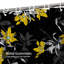 Rideau de douche imperméable Artistic Floral Garden Noir-1924716636