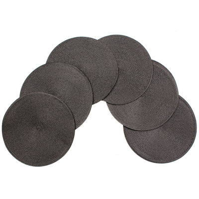 Marun Polypropylene Plastic Round Placemat