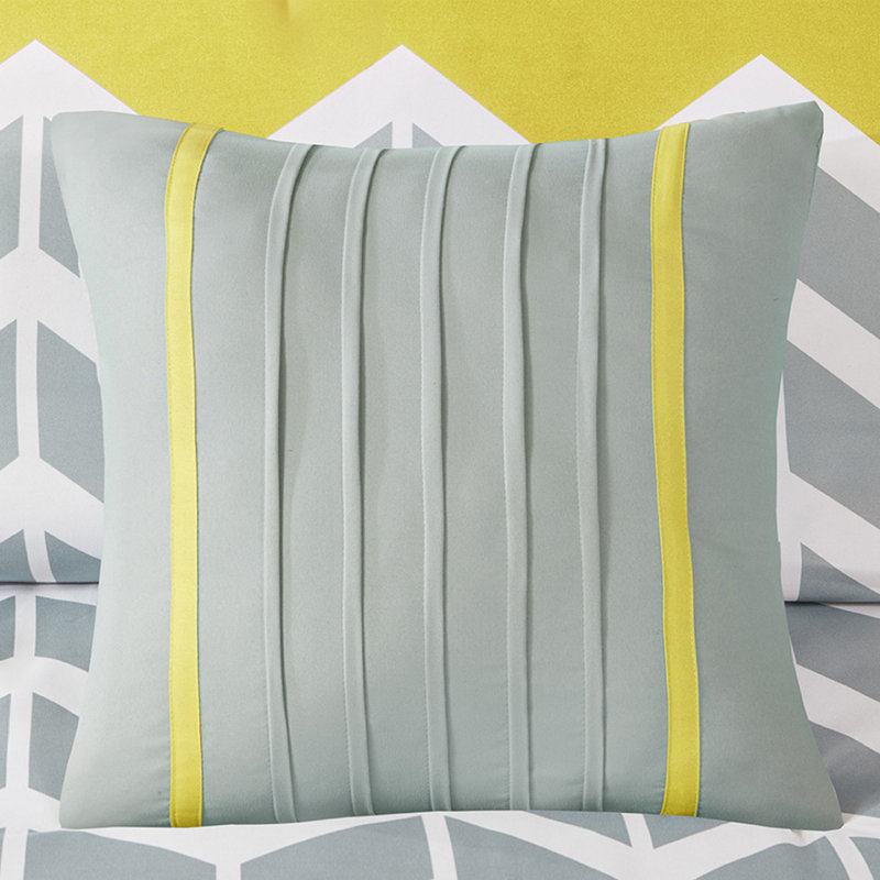 Ensemble d'édredon hypoallergénique simple / simple TG avec motif à chevrons