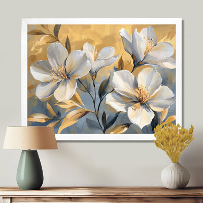 Lueur dorée du rhododendron S Blush III - art mural rhododendron