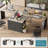 Cherell 55.7'' W L-Shaped Computer Desk with Monitor Stand, Executive Desk with File Storage Drawers-162391745