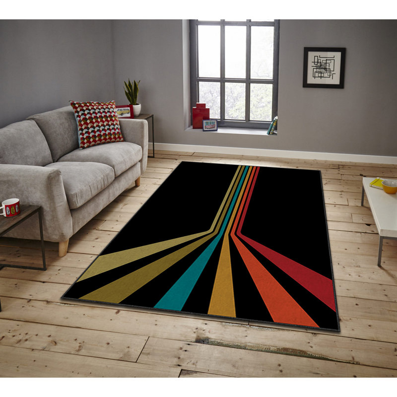 Luxurious Area Carpet (5.2 x 7.5 ft), 100% Polyester, 740 g/m² | Soft Velvet Fabric with Non-Slip Felt Dot Underside, Laminated Sponge for Comfort | Easy to Clean, Machine Washable at 86°F | Ideal for Living Room & Bedroom Decor