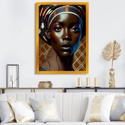 «Avant-Garde Elegant African Woman XIII», reproduction sur toile