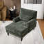 Canapé d'extérieur 34 po revêtu de chenille-1138406941