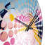 «Colorful Paint Swirl Bliss - Horloge murale abstraite»-101234269