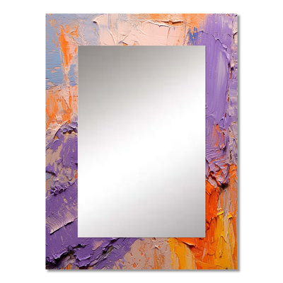 Evolving Movements Abstract Expressionism - Abstract Painting Wall Mirror, Modern Decorative Mirror, Printed Metal Art