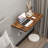 Litsa Solid Wood Base Floating Desk-1738005066